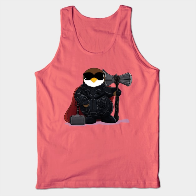 Thor Penguin Mashup Tank Top by Sketchbook ni Abi